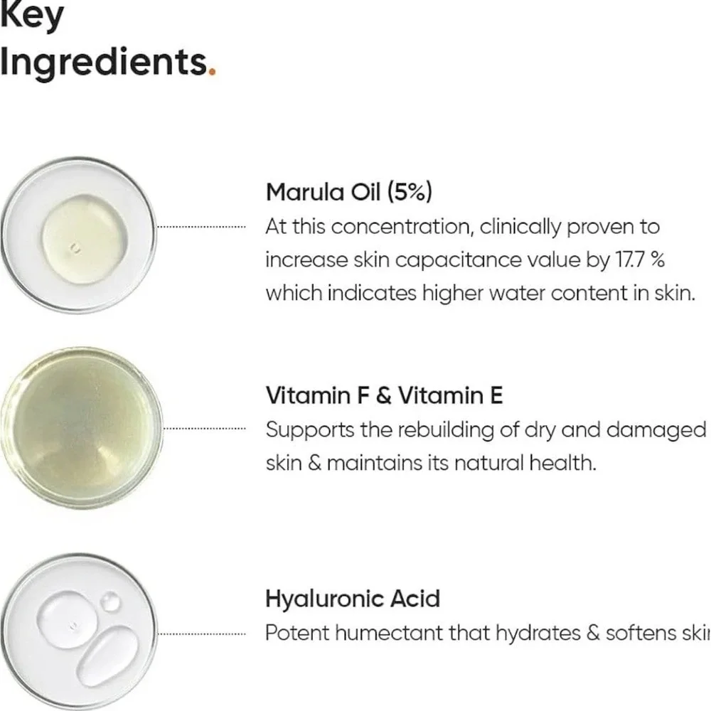Minimalist Marula Oil 5% Moisturizer 50g Hyaluronic Acid Vitamin E New Boxed